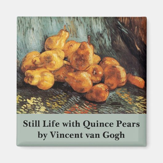 Still Life with Quince Pears by Vincent van ゴッホ マグネット (正面)