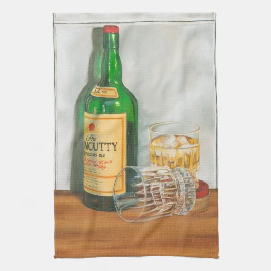 Still Life with Scotch by Jennifer Goldberger キッチンタオル (縦)