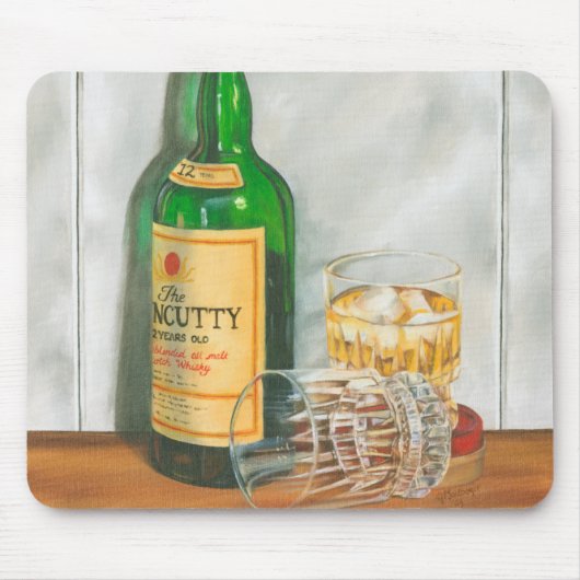 Still Life with Scotch by Jennifer Goldberger マウスパッド (正面)