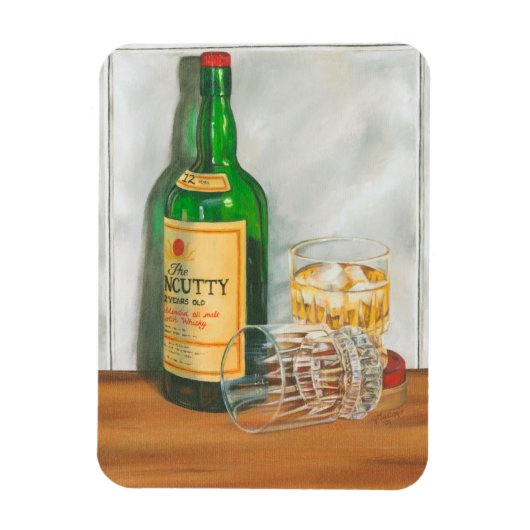 Still Life with Scotch by Jennifer Goldberger マグネット (縦)