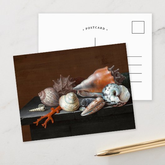 Still Life with Shells | Johann Jakob Dietzsch ポストカード