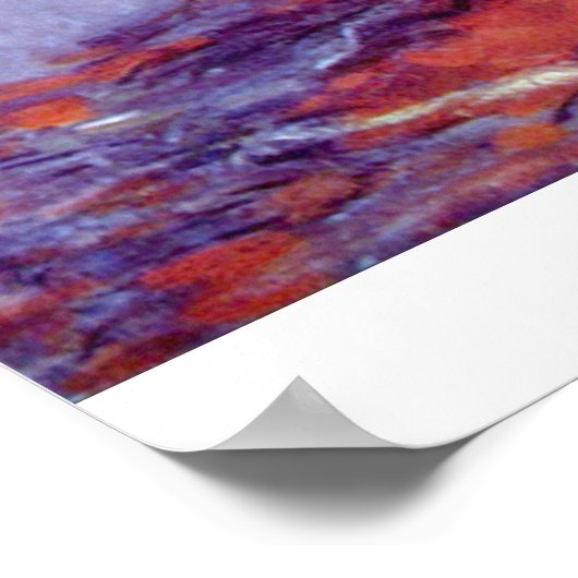 Still Life with sunflowers by Claude Monet ポスター (角)