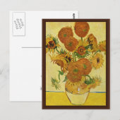 Still Life With Sunflowers By Vincent Van ゴッホ ポストカード (正面/裏面)