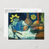Still Life with Teapot and Fruit by Gauguin ポストカード (正面/裏面)