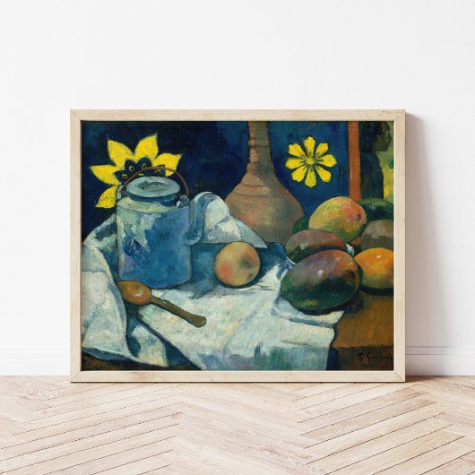 Still Life with Teapot and Fruit | Paul Gauguin ポスター