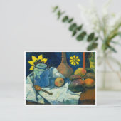Still Life with Teapot and Fruit, Paul Gauguin ポストカード (スタンド正面)