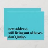 Still Living w/Boxes、Don't Judgmentターコイズ・カード ノートカード (正面/裏面)