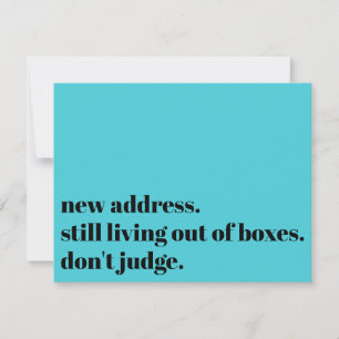 Still Living w/Boxes、Don't Judgmentターコイズ・カード ノートカード