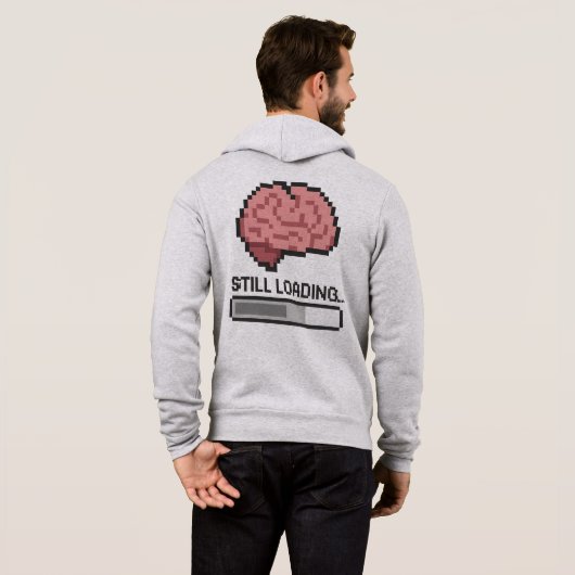 Still Loading… Funny Digital Mind Hoodie パーカ (裏面フル)