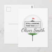 Still Looking For This Shot Golf Ball Art ポストカード (正面/裏面)