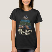 Still Plays Outside Camping Summer Camper Tropical Tシャツ (正面)