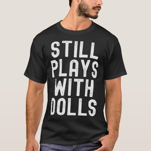 Still Plays With Dolls voodoo retro distressed vin Tシャツ (正面)