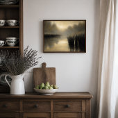 Still Pond at Dawn Wall Art Poster ポスター