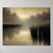 Still Pond at Dawn Wall Art Poster ポスター (正面)
