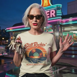 Still Rockin’ Vintage Rock – 50s Americana  Tシャツ