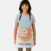 Still Scrolling: Funny Bao Bao Cat Donut Sticker エプロン (インサイチュ)