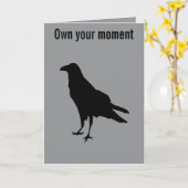 Still Shadow Raven in Profile カード (黄色い花)