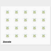 Still Sleepy Frog Sticker Cute Yawning Frog Meme K 星シール (シート)