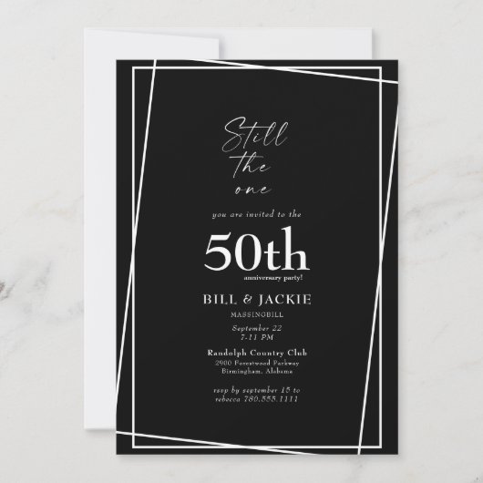 Still The One 50周年記念ブラックパーティー 招待状 (正面)