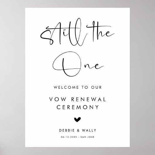 Still the One Wedding Vow Renewal Welcome ポスター (正面)