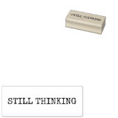 STILL THINKING Wood Art Stamp ラバースタンプ (押印)