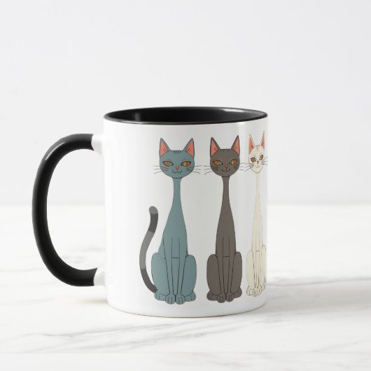 Still Tired Cats - Cat Mom Kitty Lover - Graphic マグカップ (左)