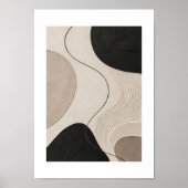 Still Trace | Minimal Abstract Plaster Art Print ポスター (正面)