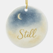 “Still” Watercolor Christmas Ornament セラミックオーナメント (正面)