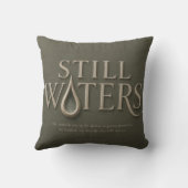 STILL WATERS | 詩篇 23:2 | クッション (裏面)