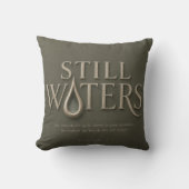 STILL WATERS | 詩篇 23:2 | クッション (正面)