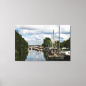 Still Waters at Lydney波止場UK キャンバスプリント (正面)