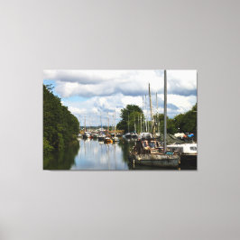 Still Waters at Lydney波止場UK キャンバスプリント