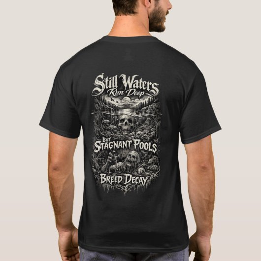 Still waters run deep T シャツ (裏面)