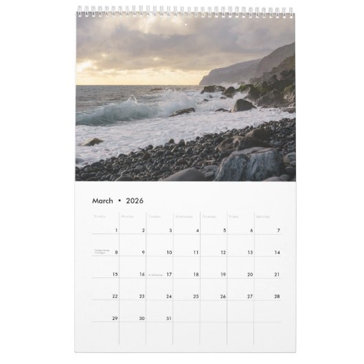 Still Wild - moody landscape calendar 2026 カレンダー (3月 2026)