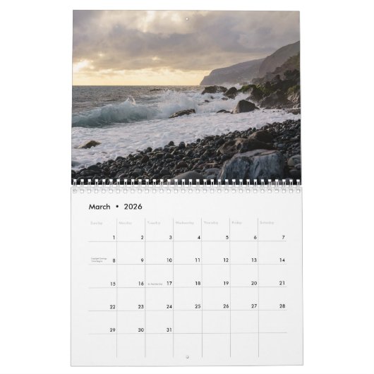 Still Wild - moody landscape calendar 2026 カレンダー (3月 2026)