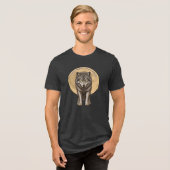 Still Wild Still Free Wolf Moon T-Shirt トライブレンドTシャツ (正面全面)