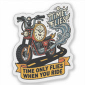 Still Working On It Sticker — Biker Garage Decal シール (正面)