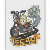 Still Working On It Sticker — Biker Garage Decal シール (正面)