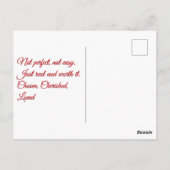 Still You Chosen, Cherished, Folded グリーティングカード ポストカード (裏面)