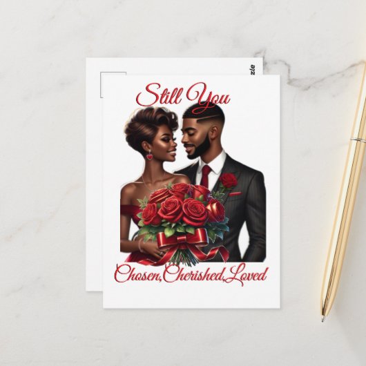 Still You Chosen, Cherished, Folded Greeting Card ポストカード (正面/裏面インサイチュ)