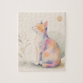 Stille Katze im Mondlicht ジグソーパズル