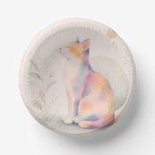 Stille Katze im Mondlicht ペーパーボウル (正面)