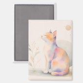 Stille Katze im Mondlicht マグネット (正面/裏面)
