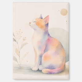 Stille Katze im Mondlicht マグネット