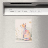 Stille Katze im Mondlicht マグネット (インサイチュ (食洗機))