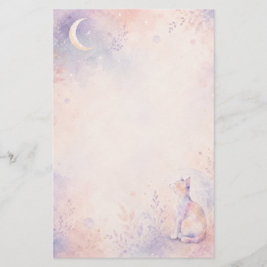Stille Katze im Mondlicht 便箋 (正面)