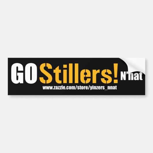 Stillers N'natのバンパーステッカーは行きます バンパーステッカー (正面)