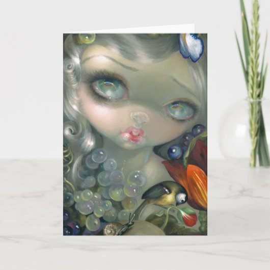 "Stilleven I: Slak en Schedelの"挨拶状 カード (正面)