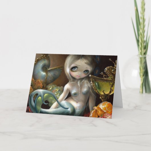 "Stilleven II: Zeemeerminの"挨拶状 カード (正面)