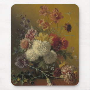 Stilleven met Bloemen - エレガントヴィンテージフローラ マウスパッド